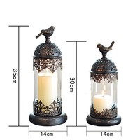 Porte-bougie en fer de style marocain, design détachable, idéal pour la Saint-Valentin et les mariages, centre de table romantique