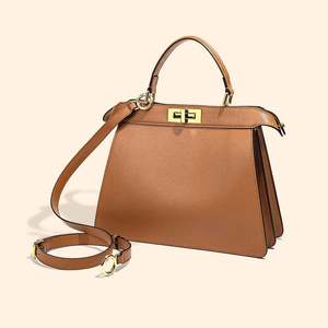 Nouveau Sac à Main Femme 2026 en Cuir Véritable de Vachette, Style Royal Sister, Sac Bandoulière Zippé Décontracté - Product Image 1