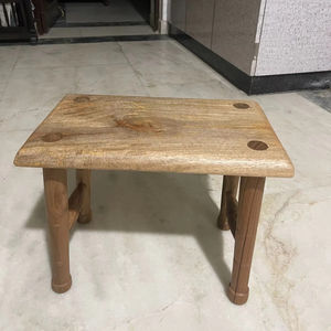 Taburete de Madera Natural de la Mejor Calidad, Mueble de Madera para el Hogar, Decoración de Sala de Estar, Reposapiés de Lujo - Product Image 1