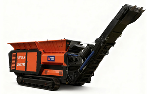 UPSEN UMS750 Hochleistungs-Multifunktions-Mobilschredder mit Doppelwellenmotor für Textilabfälle und Abfallrecycling - Product Image 4