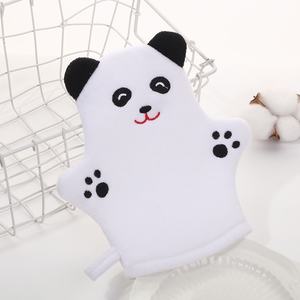 Nouvelle maison coton gants de bain non dommageable indolore corps épurateur exfoliant luffa pour enfants bébés ovale corps mort nettoyant - Product Image 1
