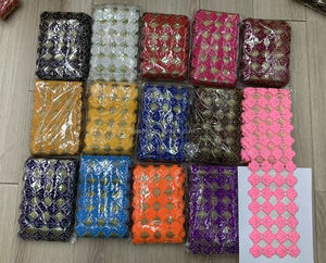 Hecho a mano 3D nuevo diseño bordado encaje apliques flor parche guipur Technics lentejuelas para mujer vestido de fiesta de boda 5 yardas - Product Image 4