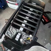 Nouveau design de galerie de toit épaissie en alliage d'aluminium, échelle, kit de carrosserie de cartable à fenêtre latérale adapté aux accessoires R0X 01