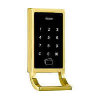 Cerradura Digital sin Llave con Pantalla Táctil CDONLOCK, Desbloqueo con Contraseña/Tarjeta, Material de Aluminio, Grado C de Seguridad para Sauna, Gimnasio, Yoga