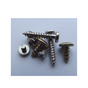 Tornillos de aglomerado de cabeza plana de acero al carbono estándar ANSI Chapado en zinc amarillo 30-40mm de longitud M2.5 y M3.5 Roscas Vietnam - Product Image 1