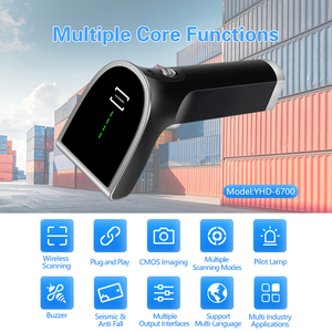 Bán buôn máy quét mã vạch máy in không dây & Máy quét mã QR Máy quét quét Đầu đọc súng đầu đọc mã vạch - Product Image 3