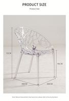 Chaise Chiavari transparente empilable en acrylique pour événements, mariages et banquets d'hôtel – Offre spéciale