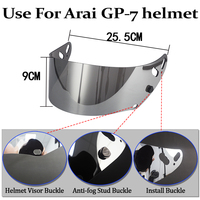 Visière photochromique intégrale GP-7 pour casque GP-7 GP7/SRC – Verre de remplacement, pare-brise, lentille de protection, accessoires