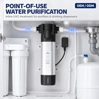 Pensteril Air UVC Berkinerja Tinggi LED 270 280nm 400mW DC24V untuk Mesin Dispenser Air dan Pembuat Es