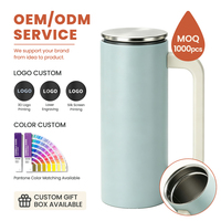 Mug isotherme tendance à motif personnalisé, sans BPA, en acier inoxydable 304, à double paroi sous vide, pour café et eau de bureau