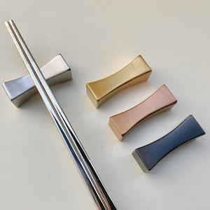 Repose-baguettes et cuillères en acier inoxydable 304, design fin, couleur unie, pour hôtel, maison, vaisselle, cadeau - Product Image 3