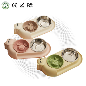 विकास चरणों के निर्माण के लिए विनिमेय सम्मिलन के साथ कुत्तों और बिल्लियों के लिए बहु सामग्री धीमी फीडर कटोरे - Product Image 1