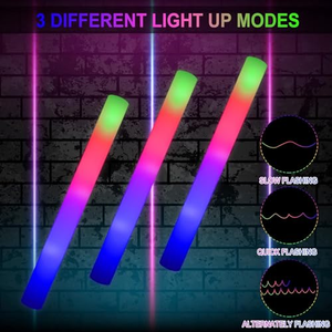 Bastones de Espuma LED Intermitentes de 48 cm con Logotipo Personalizado para Fiestas, Bodas, Conciertos, Bastones de Animación para Conciertos - Product Image 2