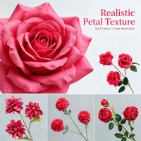 Flor Artificial de Tallo Único para Arreglos Florales DIY en Bodas, Pasillos de Salones, Banquetes y Eventos, Rama de Flor de Seda de Simulación
