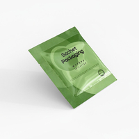 Sachet en plastique thermosoudé sur 3 côtés, résistant à l'humidité, pour emballage de masques faciaux et de lotions, soins de la peau et produits de beauté