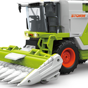 Tracteur agricole RC 1:24, <span class=keywords><strong>jouet</strong></span> télécommandé 2.4G, <span class=keywords><strong>moissonneuse</strong></span>-<span class=keywords><strong>batteuse</strong></span> avec sons, lumières et pulvérisation, véhicule de simulation haute fidélité - Product Image 2