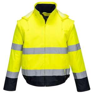 PORTWEST - C464YNRXL Veste essentielle haute visibilité 2-en-1 jaune/bleu marine-EAN 5036108317929 HI-VIS WORKWEAR - Product Image 1