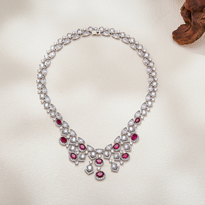 <span class=keywords><strong>Collier</strong></span> de soirée pour femme style <span class=keywords><strong>marocain</strong></span>, zircon de qualité 5A, laiton, bijoux de haute qualité, article très vendu à Dubaï - Product Image 4