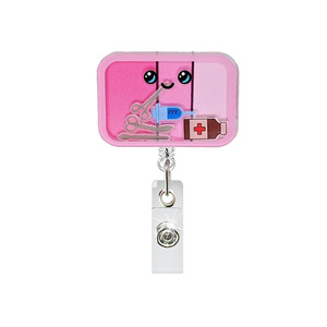 <span class=keywords><strong>Porta</strong></span> <span class=keywords><strong>Badge</strong></span> Retrattile in Acrilico Serie Medica <span class=keywords><strong>con</strong></span> <span class=keywords><strong>Clip</strong></span> Girevole, Accessori per Infermieri, <span class=keywords><strong>Porta</strong></span> Tessere Identificative - Product Image 6