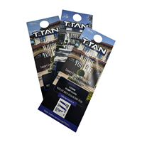 Flyers publicitaires personnalisés de haute qualité pour porte-documents, matériaux premium, utilisation promotionnelle pour l'extérieur et impression haute définition