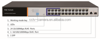 Commutateur réseau Gigabit Ethernet PoE avec 48 ports RJ45, 2 ports FTP, gestion cloud via application mobile et port FTP