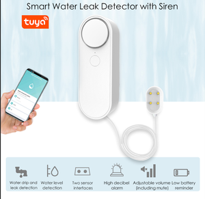Remote Control Tuya WIFI Water Leak Detector Alarm Water Level <strong>System</strong> Sensor Water Leakage <strong>Overflow</strong> Detector Alarm - Product Image 2