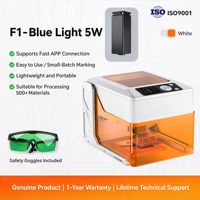Mesin Penanda Laser Galvo Tertutup dengan Kontrol Aplikasi BT, Pengukir Laser Keamanan Kelas 1 FDA untuk Hadiah Kustom Usaha Kecil
