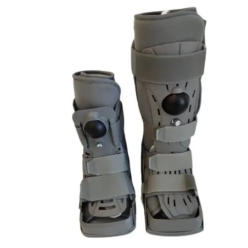 Zapato equilibrador ortopédico de fijación de articulación de tobillo ajustable para soporte médico bota de andador bota de fractura de andador