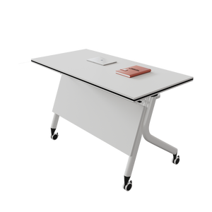 Mesa de Escritório Móvel para Computador, Mesa Dobrável para Sala de Aula, Mesa de Conferência Portátil Moderna com Rodas - Product Image 6