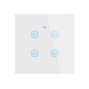 2 Gang điều khiển từ xa chuyển đổi ánh sáng Tempered Glass không dây Wifi tường chuyển đổi điện - Product Image 5