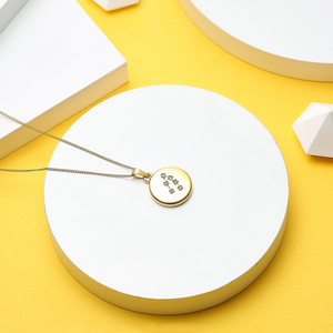 Colgante de plata y acero inoxidable <span class=keywords><strong>con</strong></span> diseño del horóscopo, collar <span class=keywords><strong>con</strong></span> colgante de oro de 18k y 12 signos del zodiaco - Product Image 5