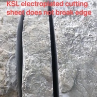 Lame de scie diamantée électrolytique M14 à bride de 115mm, utilisée pour la coupe résistante à l'usure du marbre, de la céramique de pierre