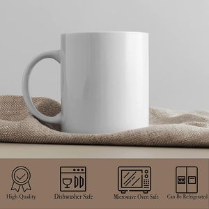 Tazas Redondas de Cerámica para Sublimación, 15 Oz, Blancas, para Uso Promocional - Product Image 4