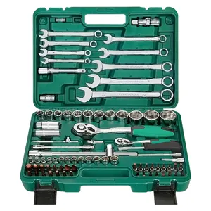 78pcs 1/4-inch Socket Set Car Tool Ratchet Torque Wrench Combo Repair Tools Kit