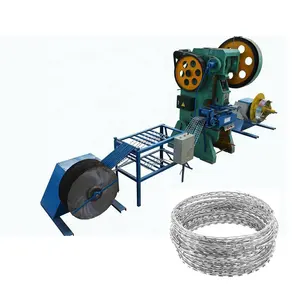 Automatic high speed hot sale concertina razor barbed iron wire mesh fence machine/razor blade making machine factory price