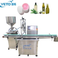 Machine de remplissage automatique à piston en acier inoxydable YETO-100-1000ml pâte à crème cosmétique liquide visqueux bouteille pot de remplissage gel savon