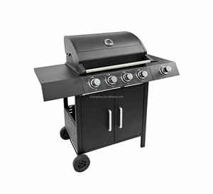 <span class=keywords><strong>Barbecue</strong></span> d'extérieur et de jardin de couleur noire <span class=keywords><strong>Barbecue</strong></span> à <span class=keywords><strong>gaz</strong></span> 4 + 1 brûleurs Cuisinière à <span class=keywords><strong>gaz</strong></span> bon marché Cuisinière - Product Image 4