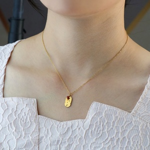 Colliers tendance 2026, bijoux minimalistes hypoallergéniques, acier inoxydable 316l, plaqué or 18k PVD, collier pour femmes - Product Image 3