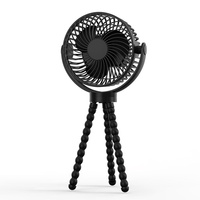 Mini ventilateur pieuvre à clipser rechargeable par USB créatif Nouvelle poussette pour bébé Appareil portatif d'extérieur Électronique grand public durable