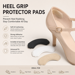 Heel Grip Protector Pads Self Adhesive High Elasticity Sponge Durable Eco-Friendly Anti Slip <b>Cushion</b> <b>Insert</b> <b>for</b> Heels Sneakers - Product Image 3