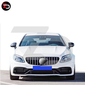 Kit de carrosserie avec lame de pare-choc avant, accessoire de voiture, classe C C205 coupé 2019 à 2015, C300 C200 <span class=keywords><strong>C250</strong></span>, <span class=keywords><strong>2020</strong></span> C63S - Product Image 5