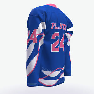 Jersey de hockey sobre hielo personalizado, uniforme de hockey en blanco con nombre y número de equipo bordado de Toronto - Product Image 3