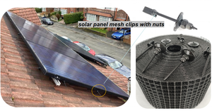 Penghalang Burung Merpati untuk Panel Surya Atap 8in X 100ft - Ramah Lingkungan, Tahan Air, Anti-Sarang, Kit Jaring Mudah Dipasang |   Penjaga Burung dan Hama - Product Image 5