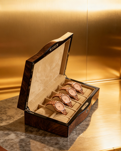 Lussuosa Scatola per Orologi in Legno Massiccio, Confezione Regalo con Logo Personalizzato, Interno in Velluto e Custodia Portaorologi - Product Image 4