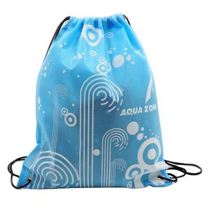 Custom Promotional <b>Drawstring</b> Bag Non Woven Draw String Sports <b>Backpack</b> Gym Bag - Product Image 1