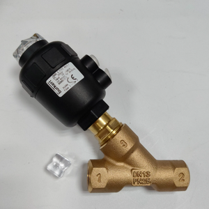 Vanne d'angle pneumatique Burkert d'origine, DN15, filetée, en acier inoxydable 316, avec joint PTFE, pour eau, vapeur et produits chimiques - Product Image 3