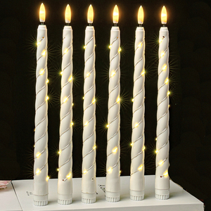Candela Elettronica LED in Plastica a Filo Lungo, Candela <span class=keywords><strong>di</strong></span> Cera per Festa della Mamma, Pasqua, Matrimonio, Compleanno, <span class=keywords><strong>Cena</strong></span> <span class=keywords><strong>di</strong></span> <span class=keywords><strong>Natale</strong></span> - Product Image 1