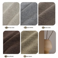 Rideau occultant artisanal Wabi Sabi en tissu chenille de qualité supérieure avec mesure personnalisée pour la couverture de fenêtre de chambre à coucher