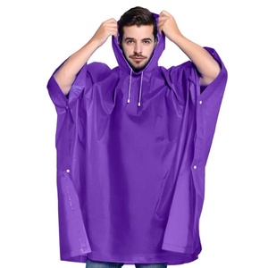 Impermeabili Personalizzati con Logo, Poncho Antipioggia Riutilizzabili in EVA, Giacche Antipioggia Portatili con Maniche e Cappuccio per Adulti - Product Image 2