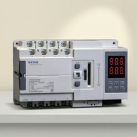 Commutateur de transfert automatique double alimentation NATUS NTDT85-250B-III 3P/4P AC230V 250A 8kV pour systèmes de secours (réseau électrique et générateur)